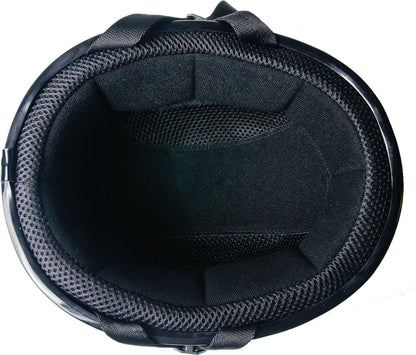 Low Profile Beanie Helmet - Flat Black w/Peak