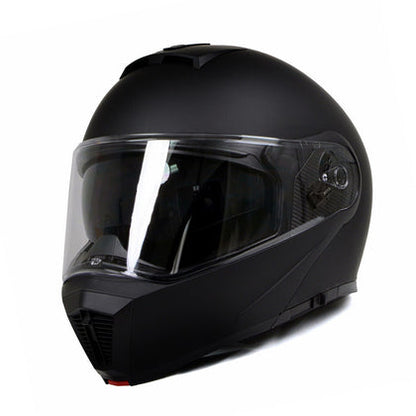 Milwaukee Helmets MPH9812DOT Flat Black 'Menace' Advanced Motorcycle Modular Helmet for Men and Women Biker with Drop Down Visor